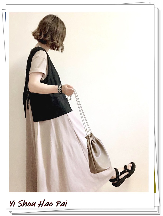 40至50时尚连衣裙穿搭,日系百褶连衣裙穿搭