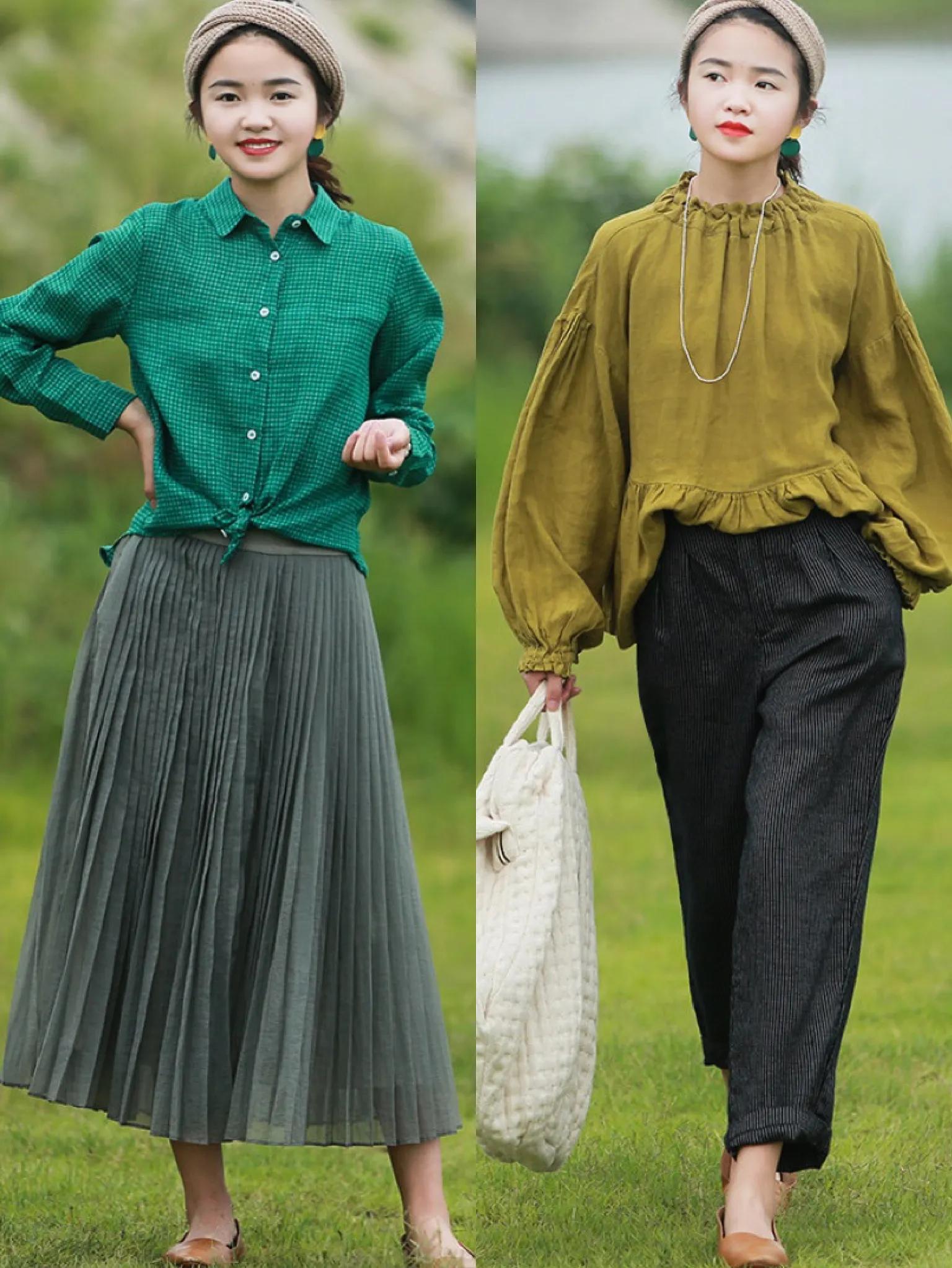 哈伦裤休闲减龄穿搭,微胖妹妹哈伦裤穿搭显瘦