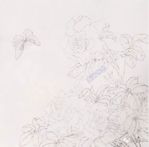 月季花的画法视频教程,一学就会中国画写意月季的画法