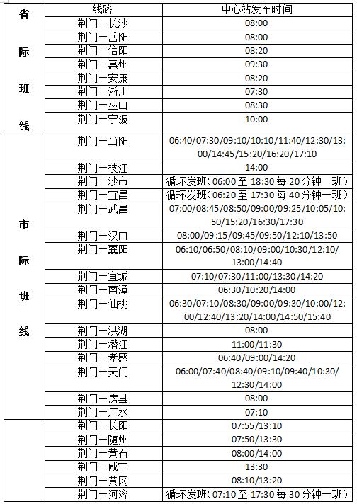 荆门城北客运站有哪些班车,荆门南北客运站换乘攻略
