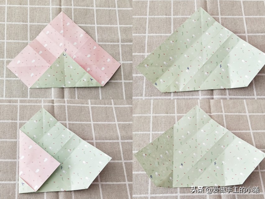 一束花朵手工折纸百合,百合折纸花朵折法图解