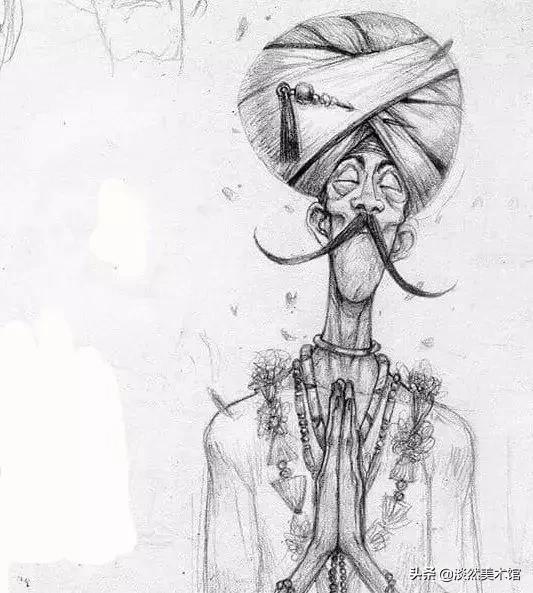 素描画原来可以这么美,素描风插画