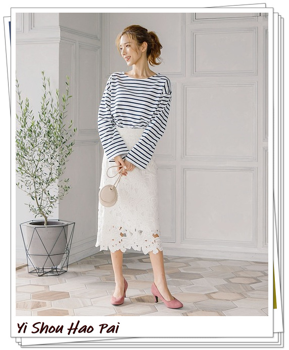 横条纹长款上衣怎么搭,横条纹长袖上衣外搭