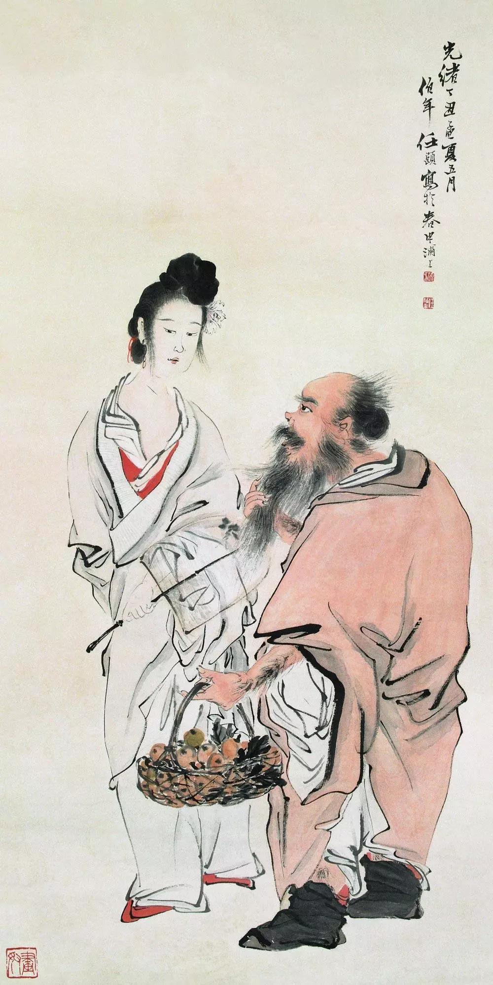 任伯年人物写意画 (任伯年写意人物作品鉴赏)