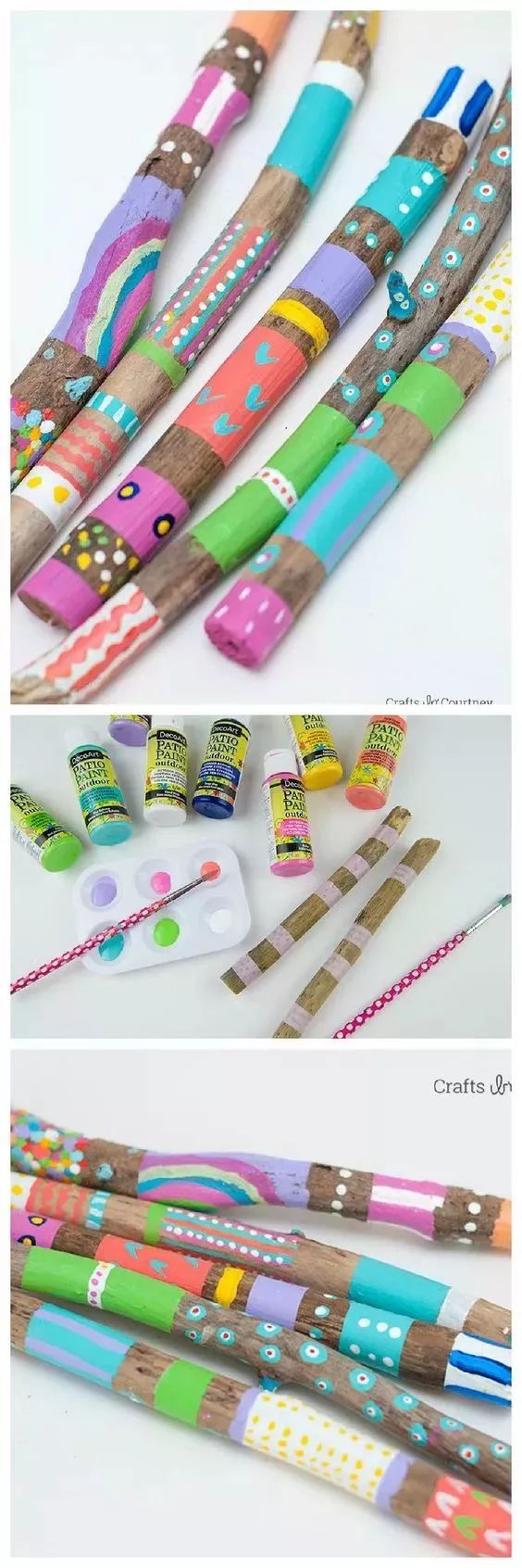 幼儿园用干树枝做成的手工,树枝创意100种手工画幼儿园