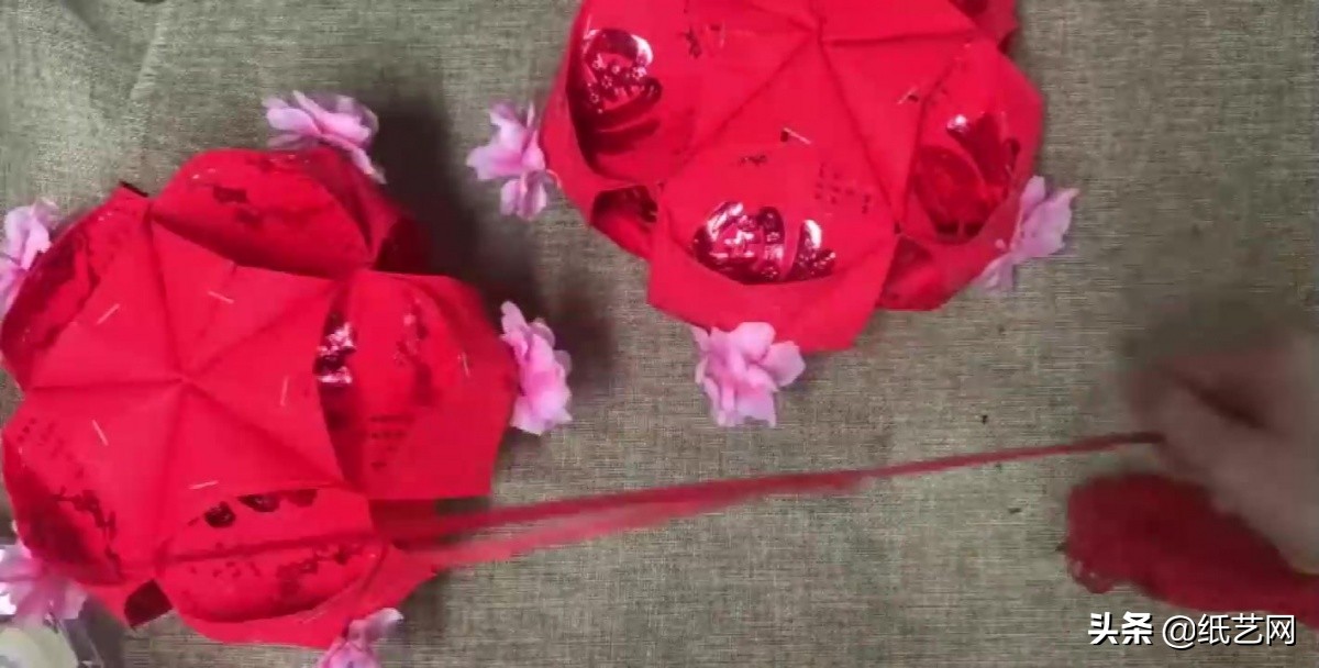 用红包制作春节灯笼简单又好看,怎么用红包做一个新年灯笼