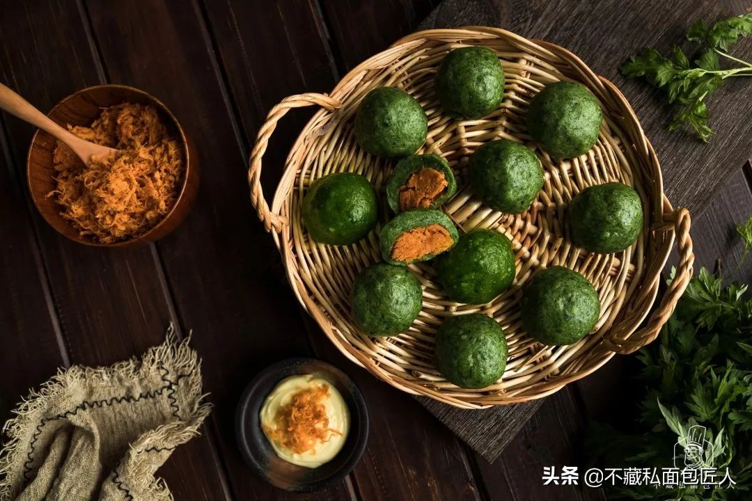 不用糯米粉的青团,糯米粉青团不加澄粉