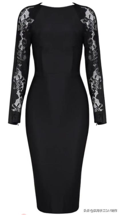 春天的手工白色蕾丝连衣裙,布艺蕾丝连衣裙