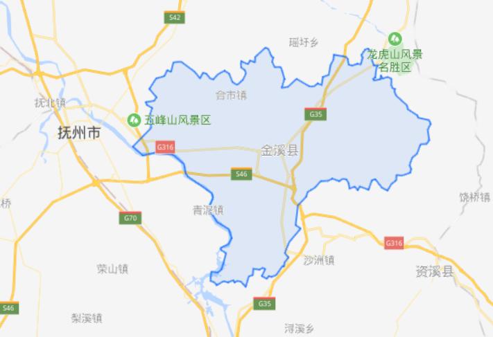 江西省一个县，人口超30万，因“溪水色泽如金”而得名