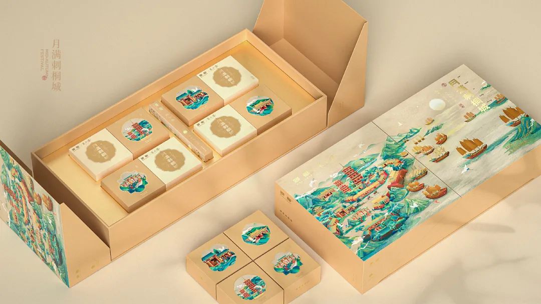 融合了中国元素的设计,中国风礼盒包装设计