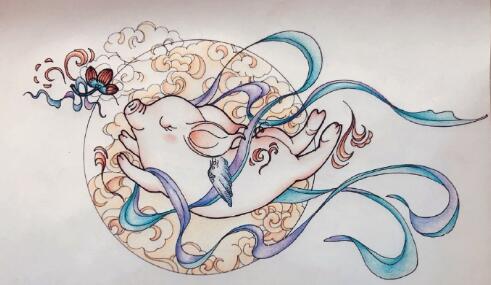 飞天猪，看有没有敦煌的影子！