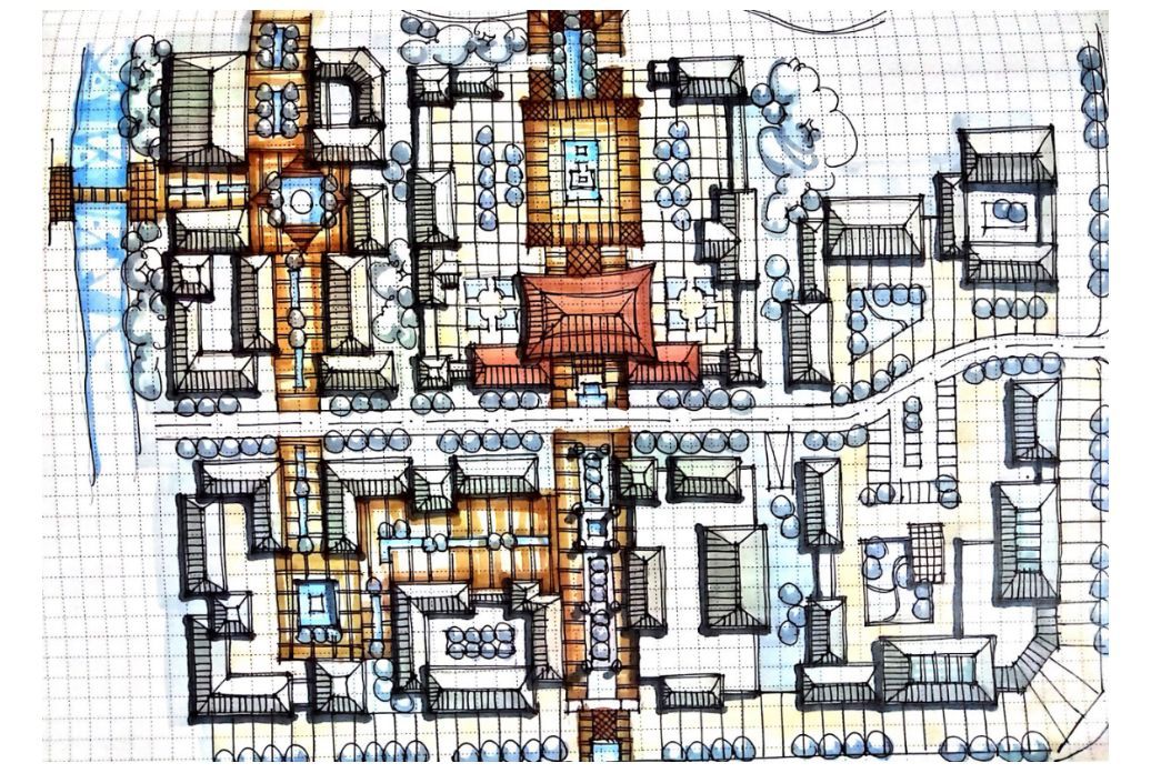 仿古建筑设计步骤图解,仿古建筑设计技巧