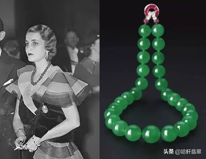 过亿的老翡翠珠链,翡翠珠链12毫米108颗