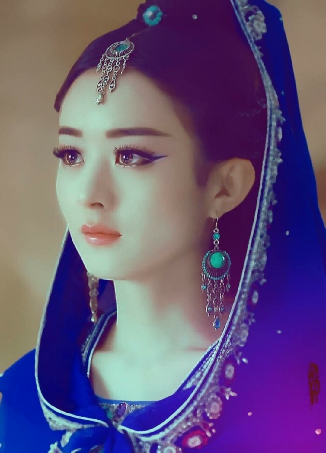 八位最惊艳的古装女子图片手绘,明星手绘壁纸古装