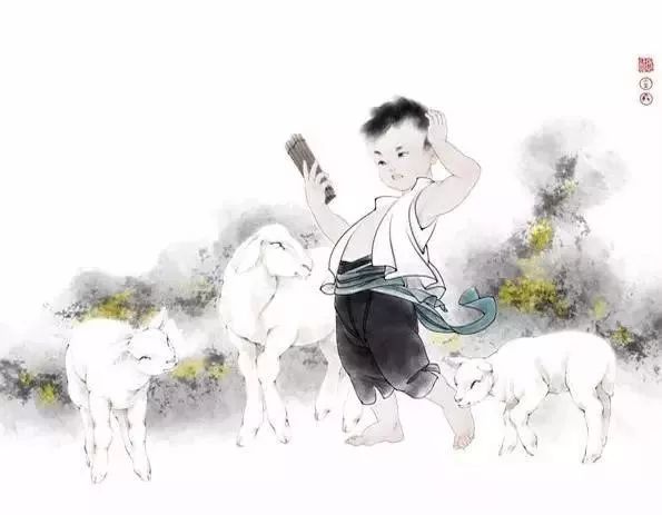 中国儿童国画杰作,国画小儿童