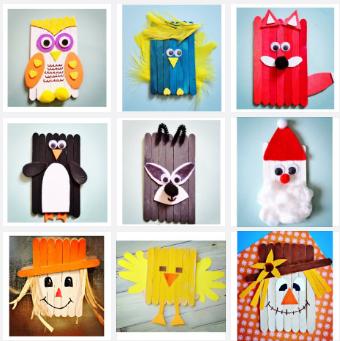 纸筒雪糕棒瓶盖自制玩教具,冰棒棍手工制作幼儿园简单小人