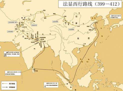 法显和玄奘生平,西天取经第一高僧法显的故事