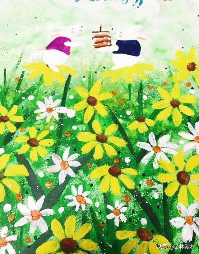 「创意水粉教案」公园里的一抹绿