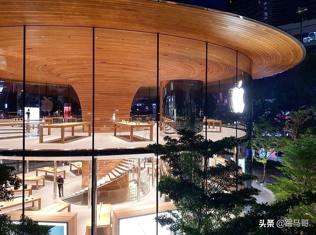 applestore玻璃设计,苹果在华门店开业