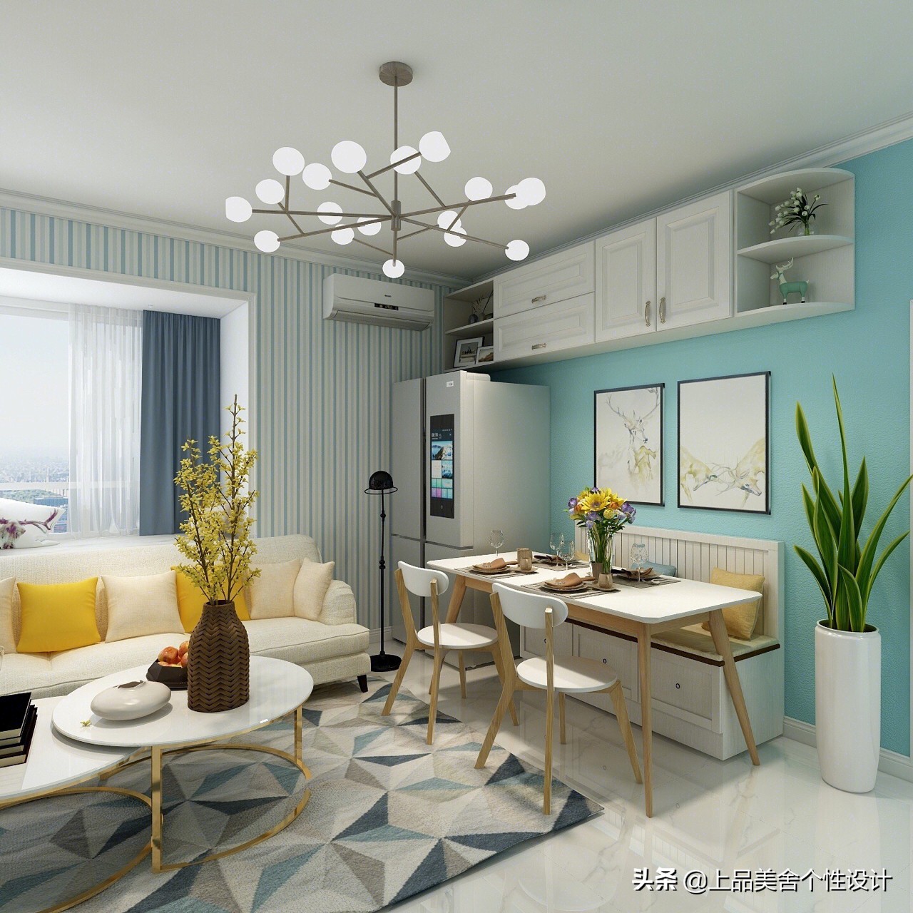 餐厅七字型卡座设计,高级感的餐厅卡座设计