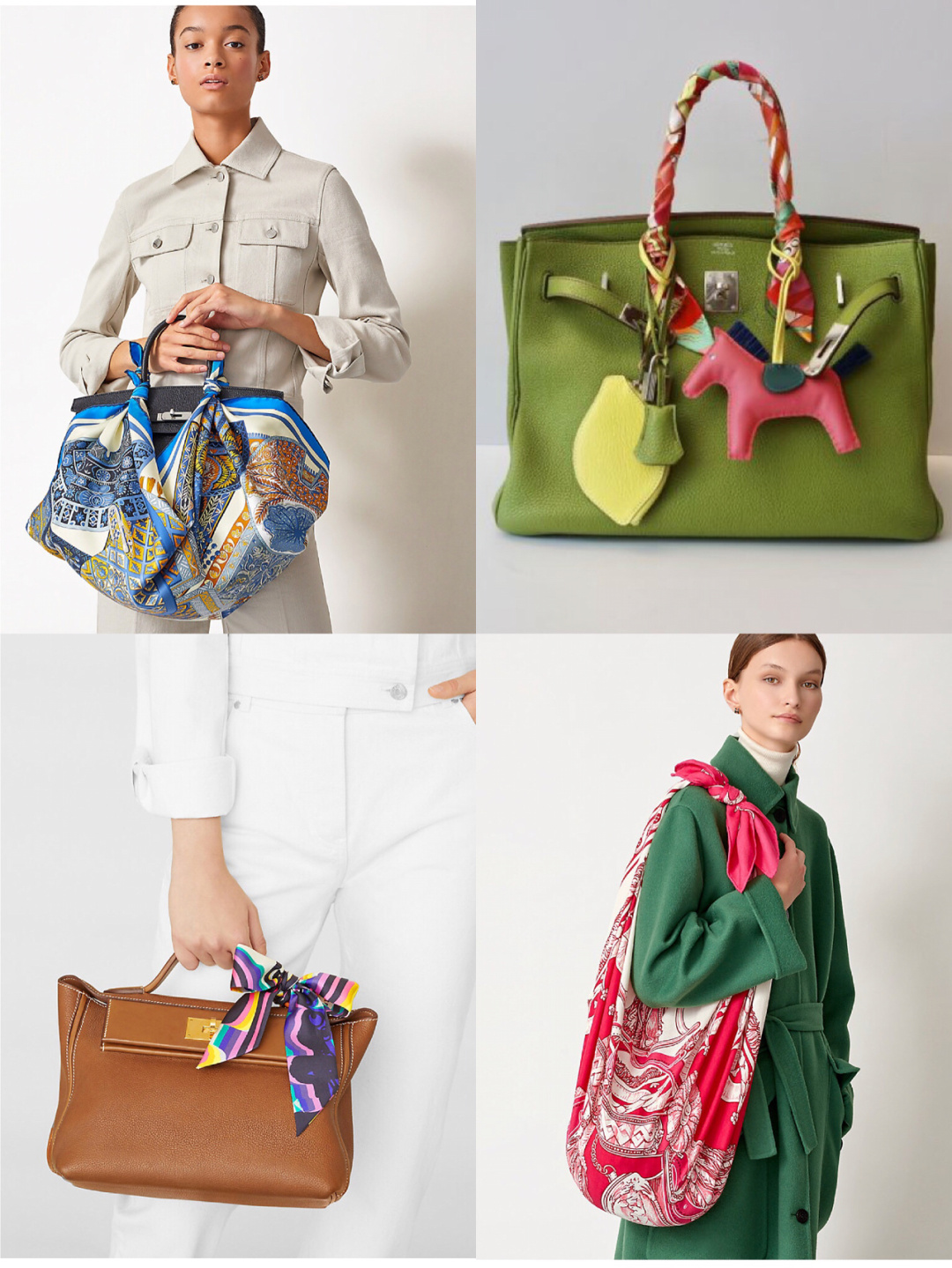 最简单的爱马仕丝巾打法,爱马仕lindy丝巾系法