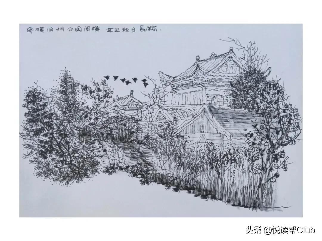 画家笔下的偏岩古镇,一位画家笔下的美丽乡愁