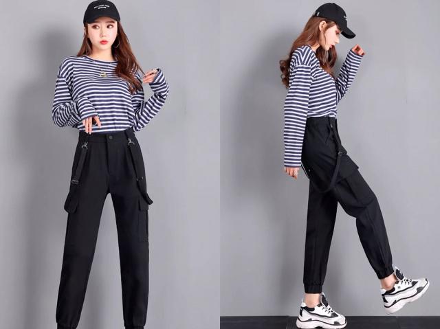 哈伦裤显瘦又显腿长休闲裤,今年最流行的女式哈伦九分裤