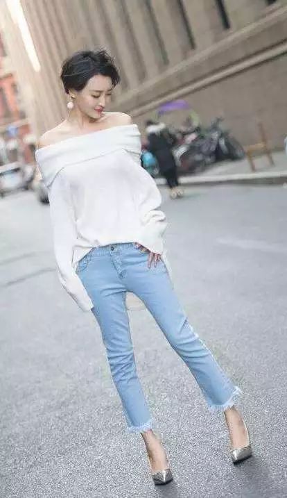 穿搭｜一字肩毛衣－春日里的小心机