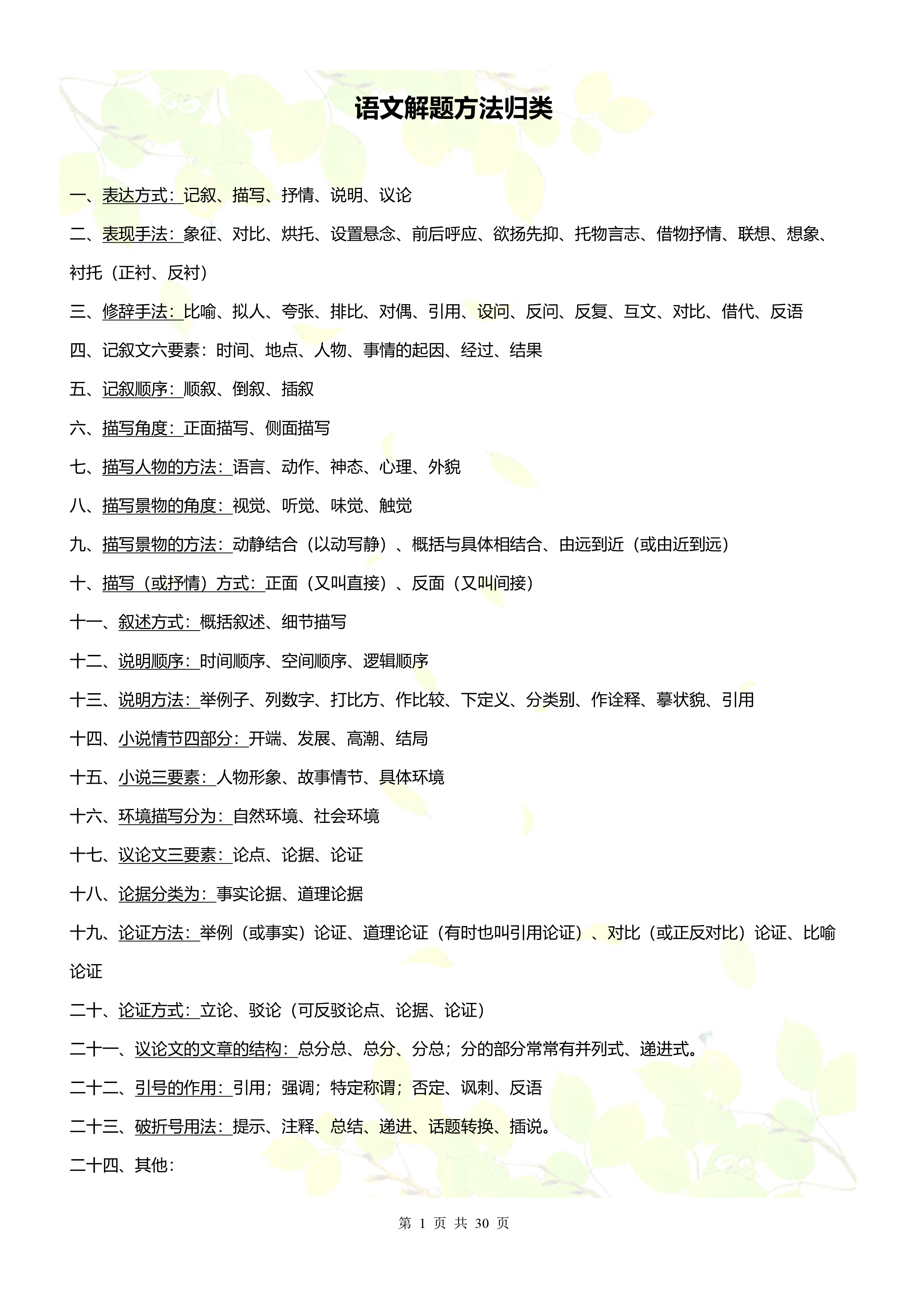 初中语文阅读答题模板书籍推荐,初中语文阅读理解万能技巧书籍