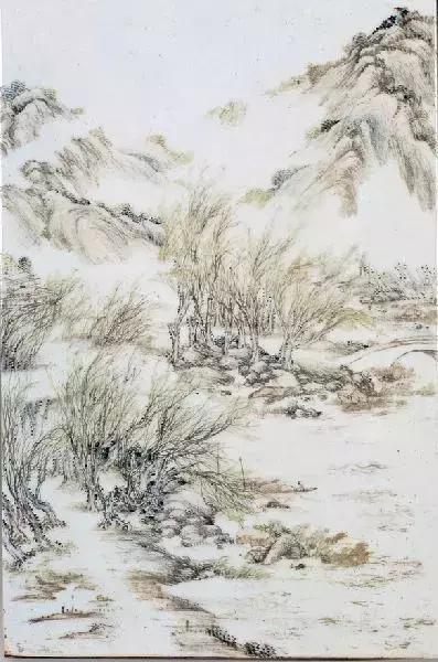 浅绛山水画给人的感觉,浅绛与焦墨山水画收藏