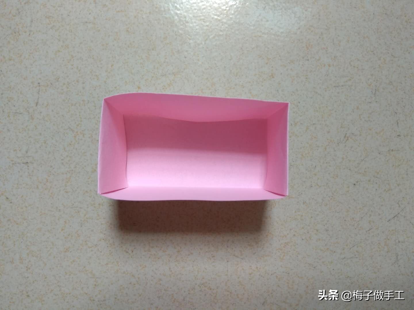 手工折纸抽纸盒教程简单,折纸手工大全折纸盒