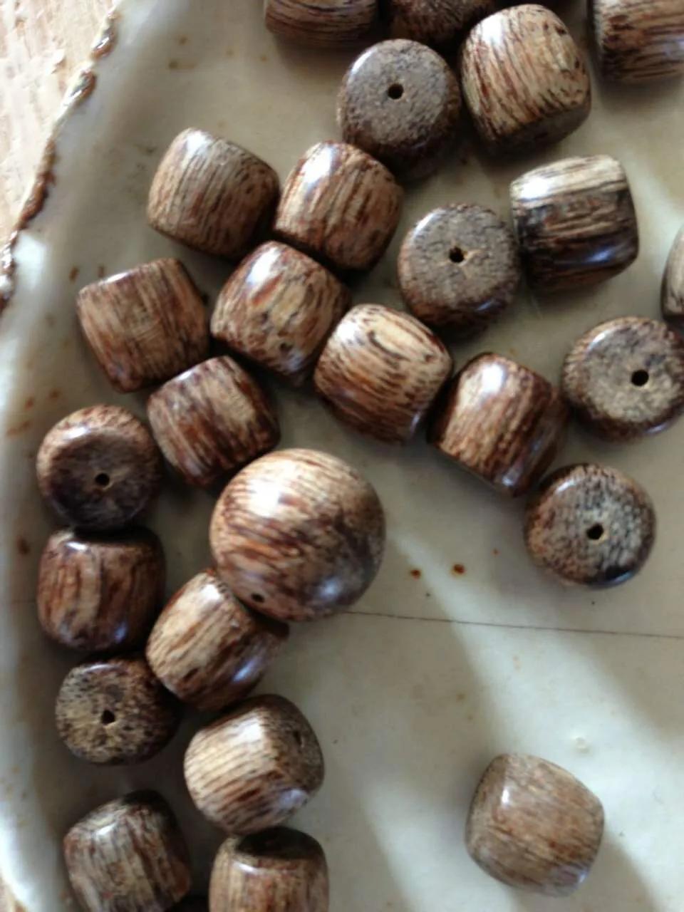 富森红土黄油桶形念珠