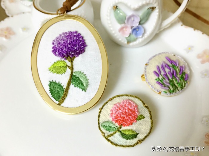 简单的刺绣秒学会,简单做美丽项链