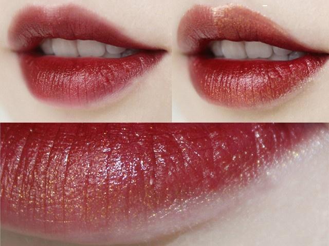 金属鲜亮口红,金闪大红色口红