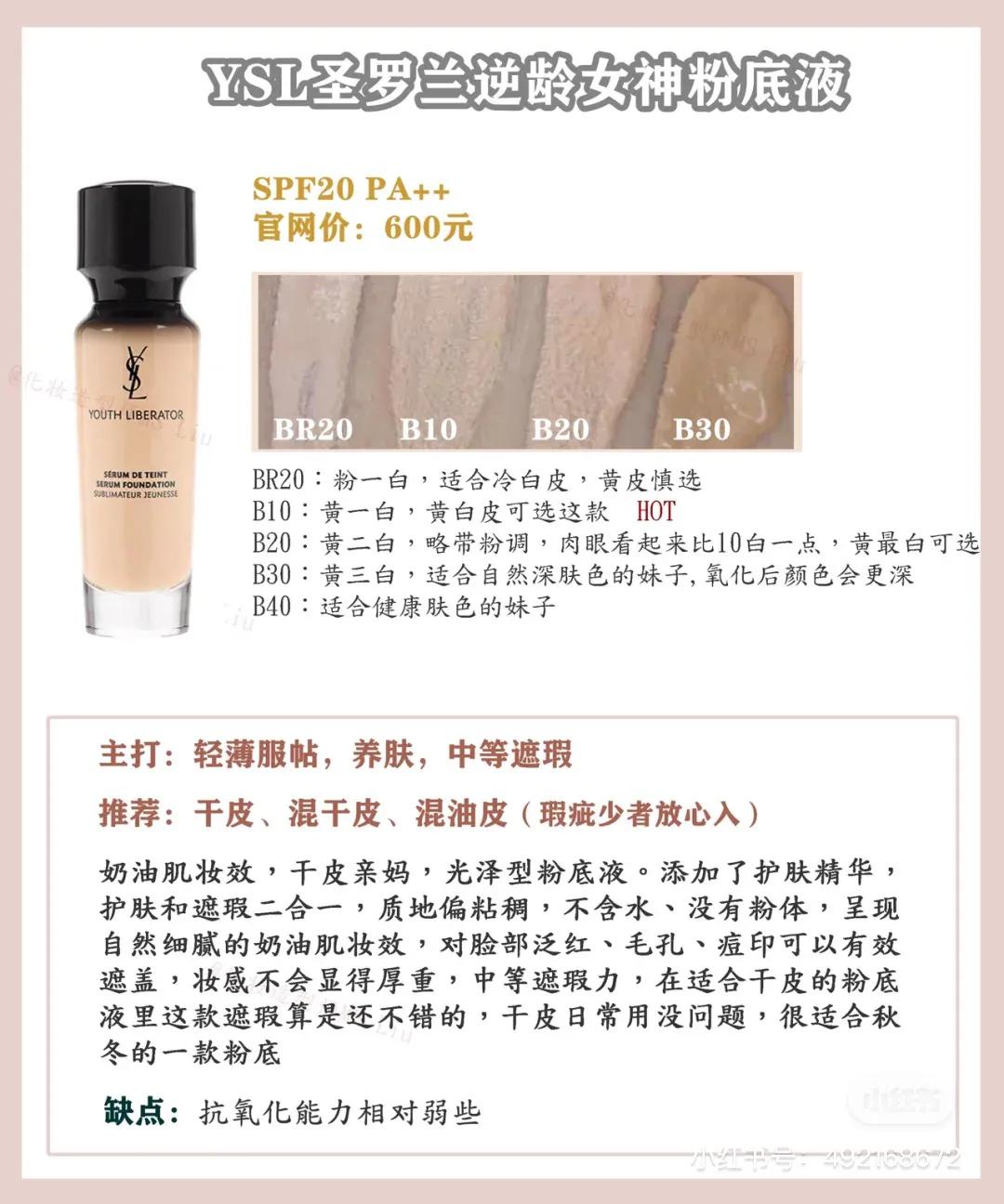 ysl粉底液和ysl粉底选哪个,大牌粉底液推荐ysl