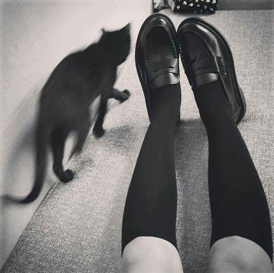 拆开刚买的小腿袜，男朋友特严肃的问：是不是打算饭后去踢个球？