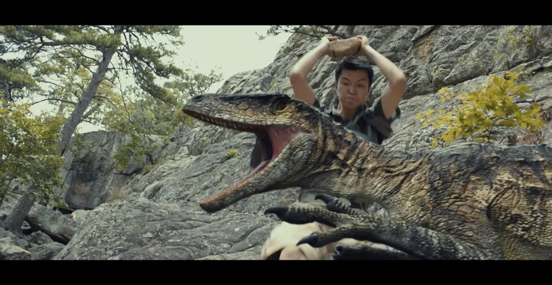 辣眼睛,辣脑子,还辣什么自己说,恐龙被一刀捅死,笑死你不偿命