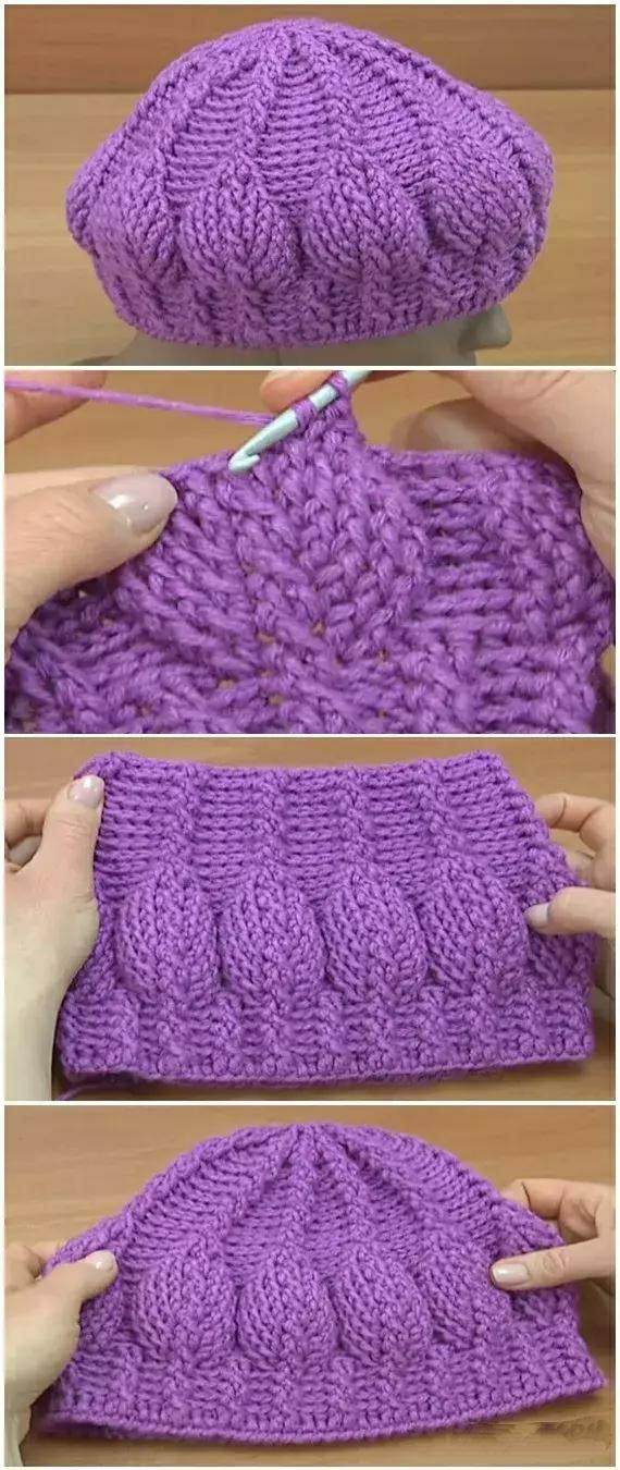 毛线时尚帽子适合40岁左右女款,可爱毛线帽子儿童