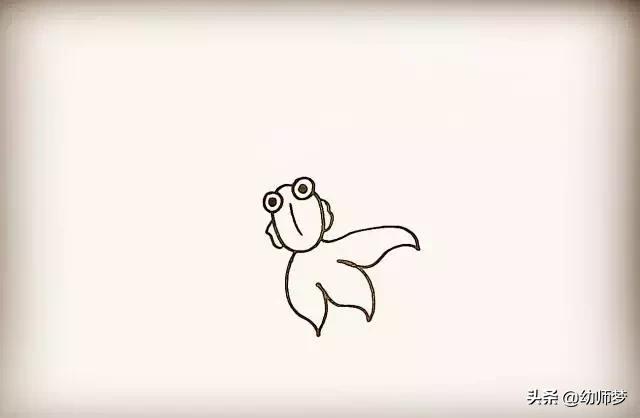 一二三年级简笔画小金鱼,小金鱼简笔画简单又好看