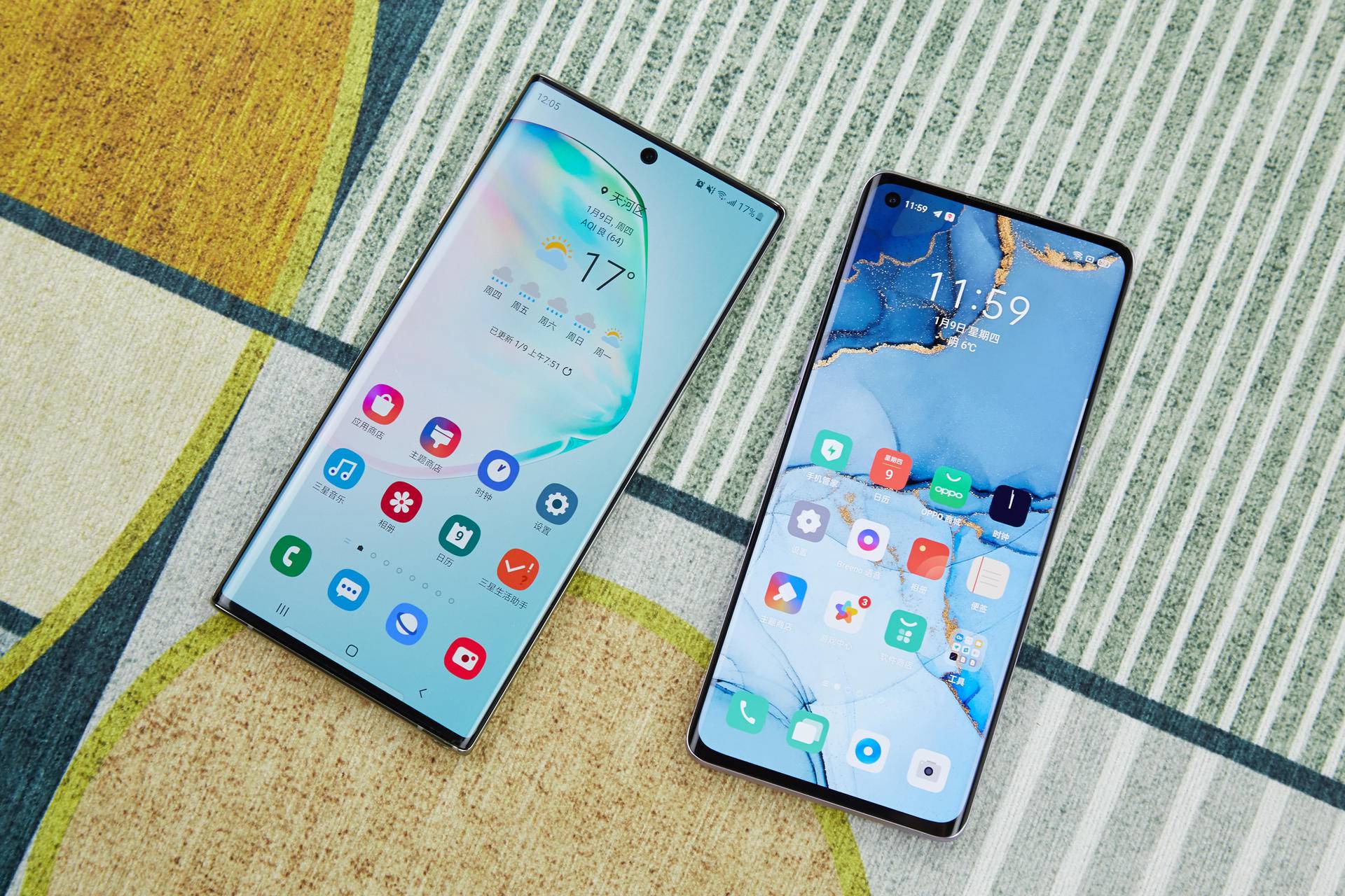 opporeno3瀵规瘮涓夋槦note10,reno瀵规瘮reno3