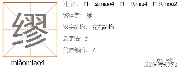 缪姓氏源于什么世家,缪字这个姓氏的来历是