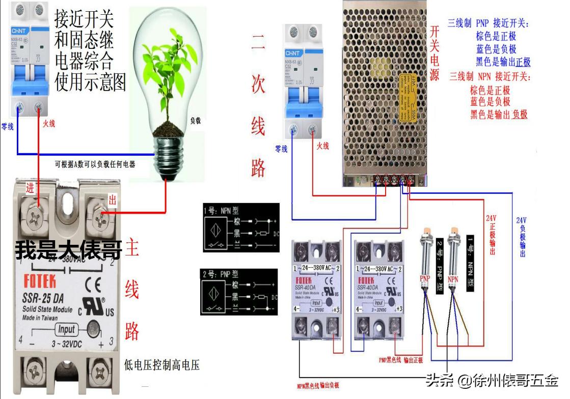 电工电路接线彩图下载,零基础电工彩图实物接线图