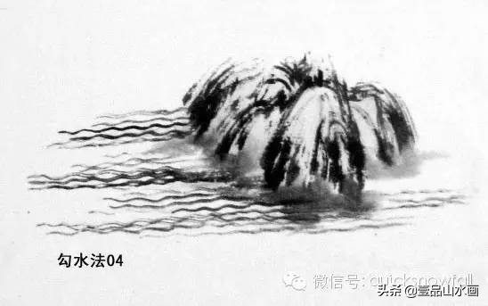 曾刚山水画视频水的画法,山水画教程水粉画