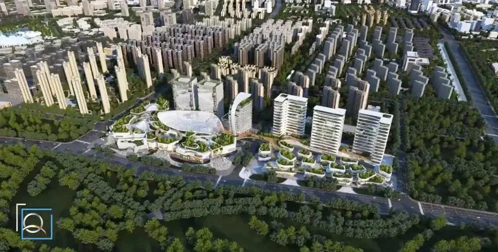 江北超级地标汇港城落地五桥畔！万豪酒店、超豪橙色跑道来了