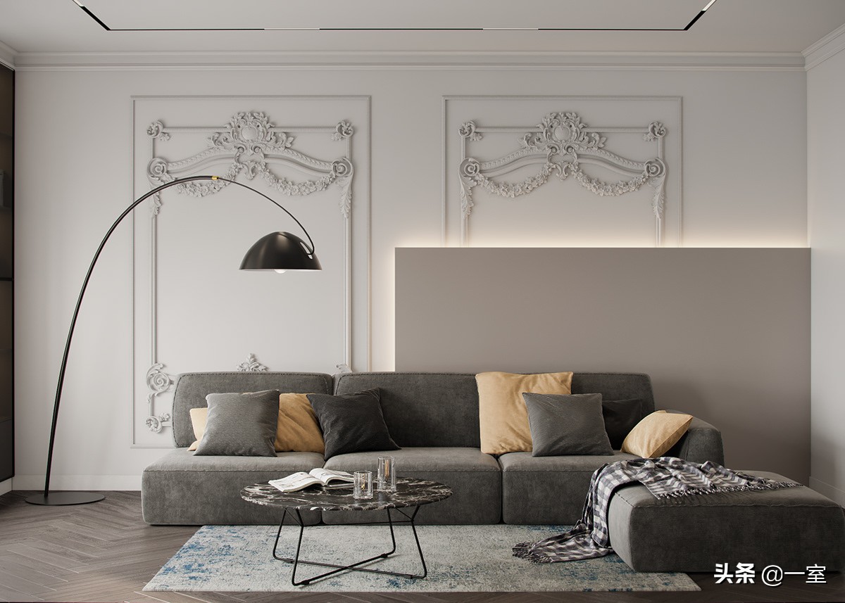 3.3米背景墙设计,客厅背景墙设计简约款