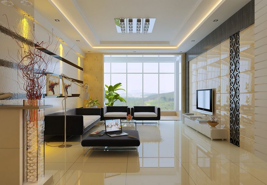 客厅吊顶设计注意事项,客厅地板砖什么样的好看又实用