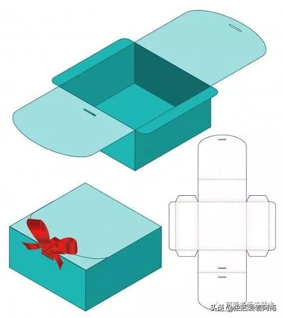 纸手工折盒教程,卡纸折漂亮的包装盒