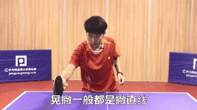 横拍怎么发好强烈的下旋球,乒乓球直拍反手晃撇打法