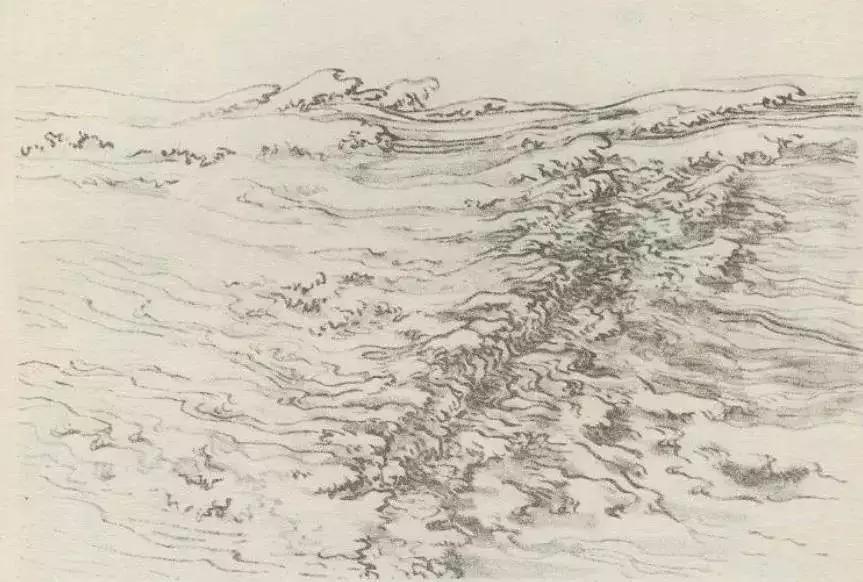 中国画技法入门怎样画水,画水中国画