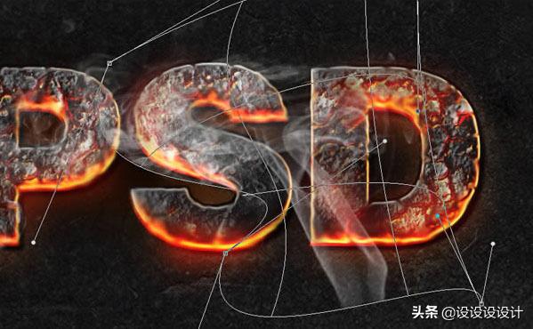 ps字体做出燃烧的效果,ps燃烧字体教程